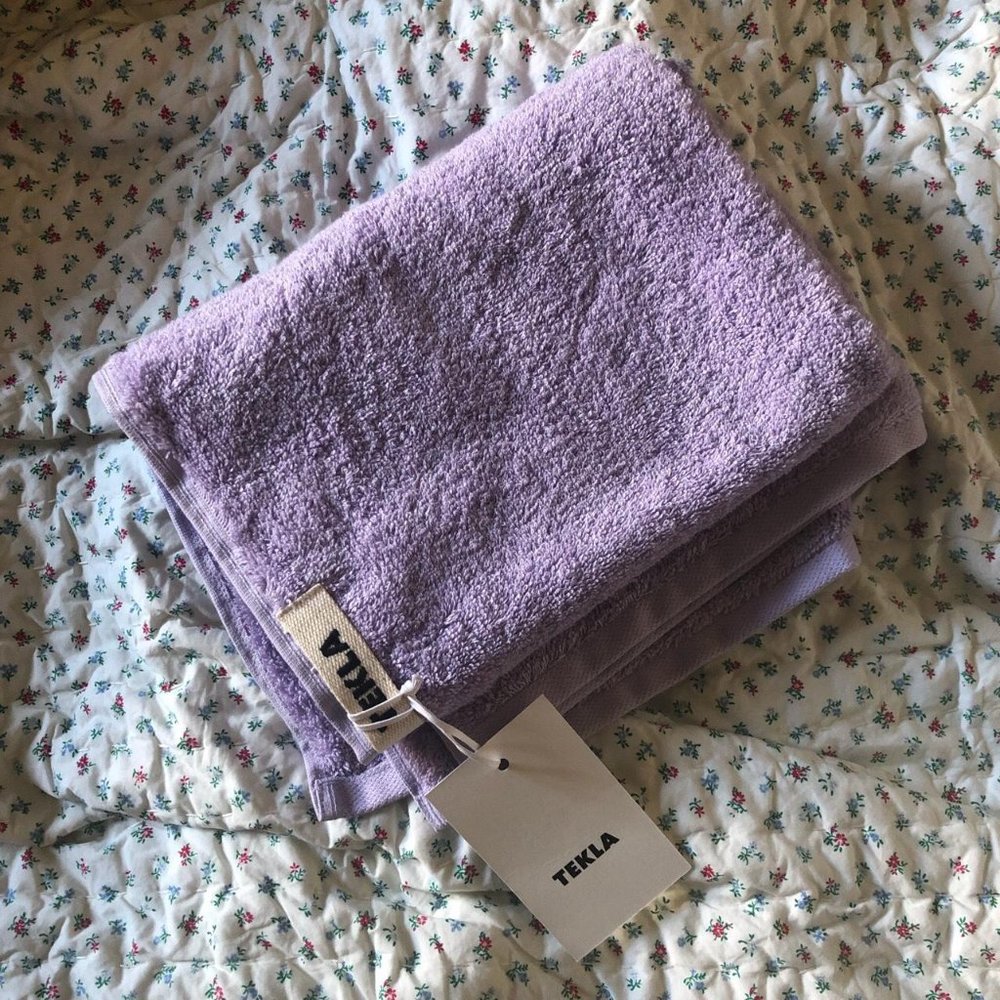 NWT Tekla Hand Towel in Lavendar